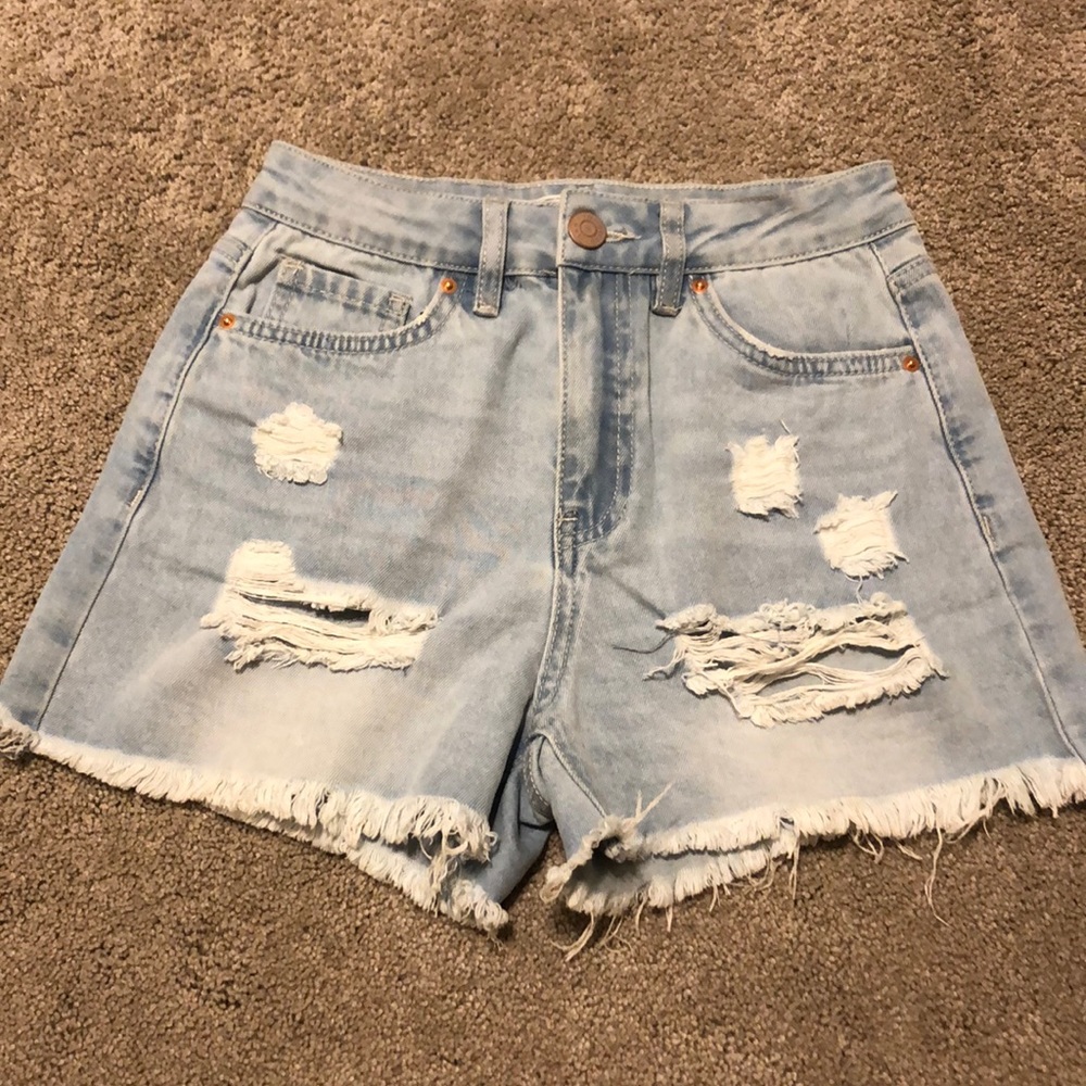 Denim shorts